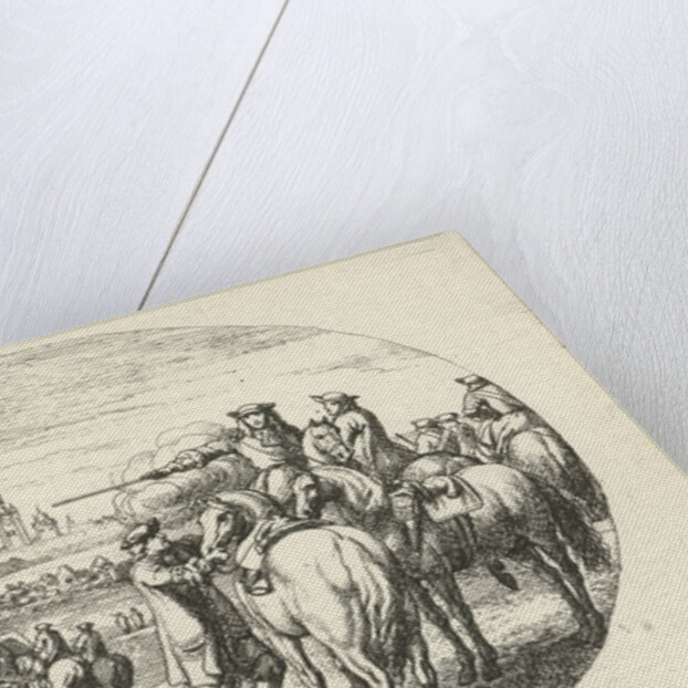 Siege of a city, Jan van Huchtenburg by Adam Frans van der Meulen