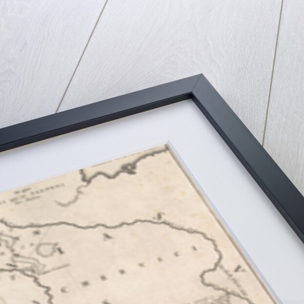 Historical map of the Netherlands at the time of the Frisians by Henricus Wetstein