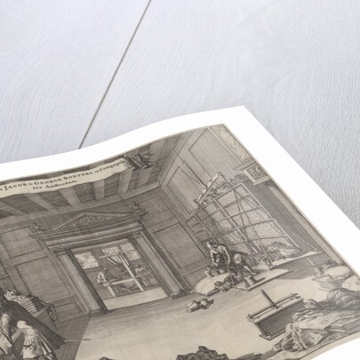 Address Card of Jacob George Roeters and Compagnie Amsterdam by Caspar Luyken