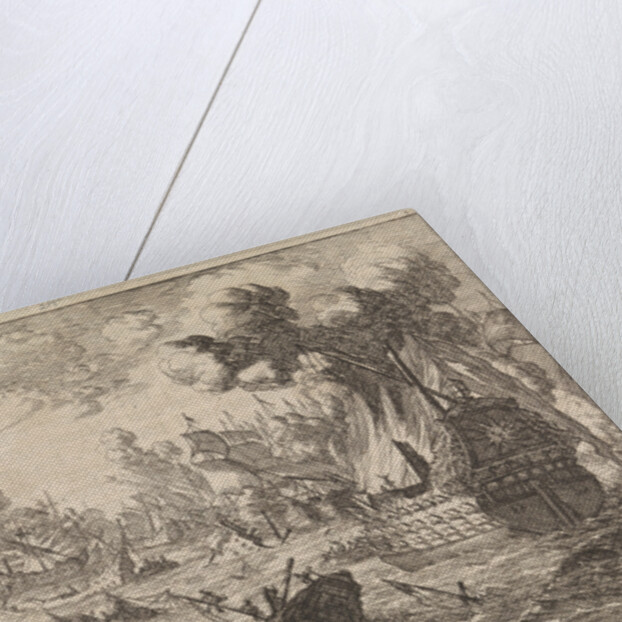 Battle of Cape La Hogue, 1692 by Pieter van der Aa I