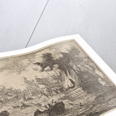 Battle of Cape La Hogue, 1692 by Pieter van der Aa I