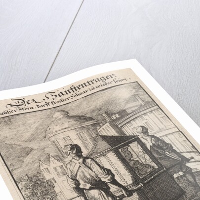 Carriers of a sedan, Caspar Luyken by Anonymous