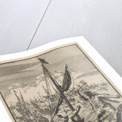 Pietro Ciacconne wins a boat from the people of Leiden, 1574 by Jan Luyken