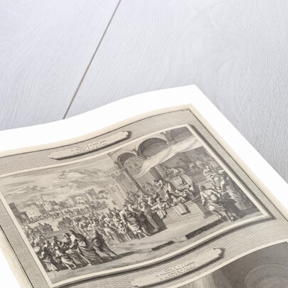 Census at Bethlehem and the adoration of the shepherds by Pieter Mortier