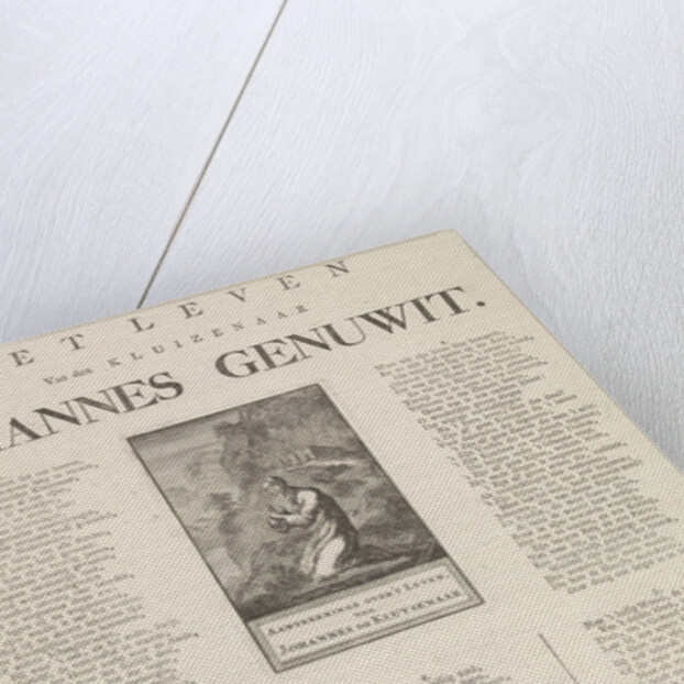 Hermit Johannes Genuwit in the Wilderness by Jan Luyken