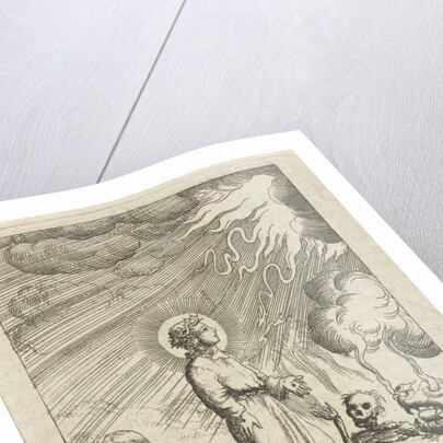 Christ defends the personified soul from hell and death by Pieter Arentsz II