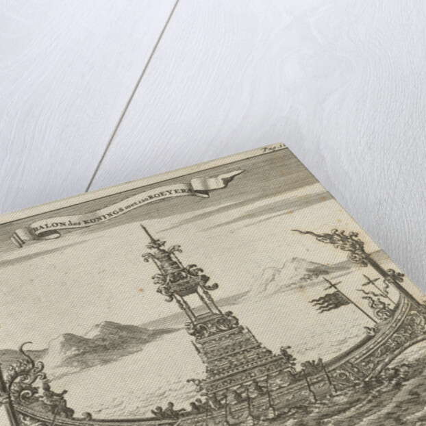 Royal vessel with 120 rowers to Siam by Aart Dircksz Oossaan