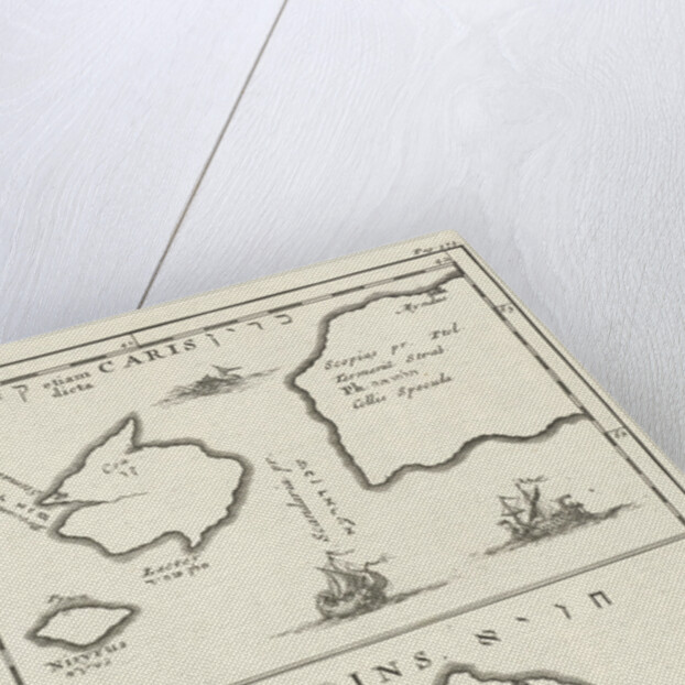 Maps of Kos and Chios Greece by Jordaan Luchtmans
