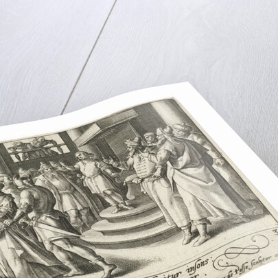Susanna guided to the right place by Crispijn van de Passe I