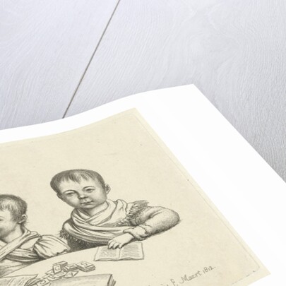 Woman and two children by Jacob Ernst Marcus