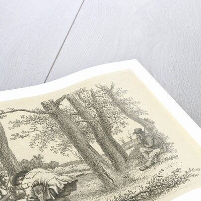 Figures among trees by Jacob Ernst Marcus