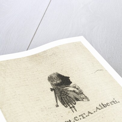 Silhouette Portrait of Captain Alberti by Hendrik Willem Caspari