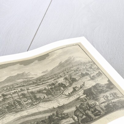 Thai river landscape with corpse station Thailand by Adolf van der Laan