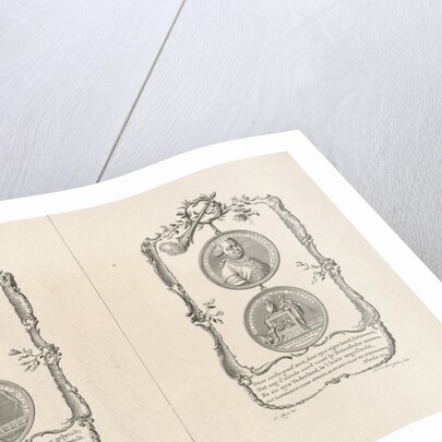 Commemorative medals for the Battle of Cadiz and for Willem Crul by Noach van der Meer II