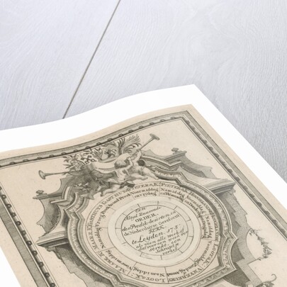 Ornamental sermon wiser for church attendance in Leiden The Netherlands by Noach van der Meer II