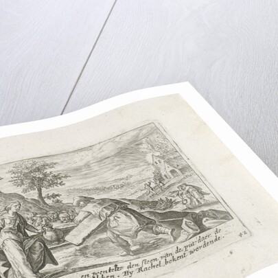 The Meeting of Jacob and Rachel at the well by Ysack Greve