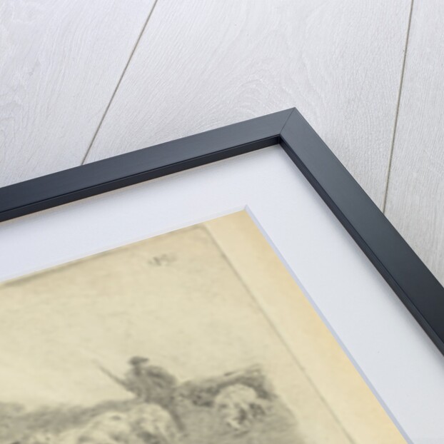 Sheep and lambs in the meadow by Frans Lebret