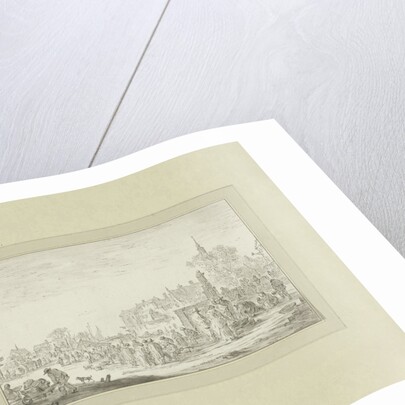 View on a fish market in a city by Johannes Körnlein