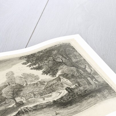 Village on the waterfront by Anna Maria de Koker