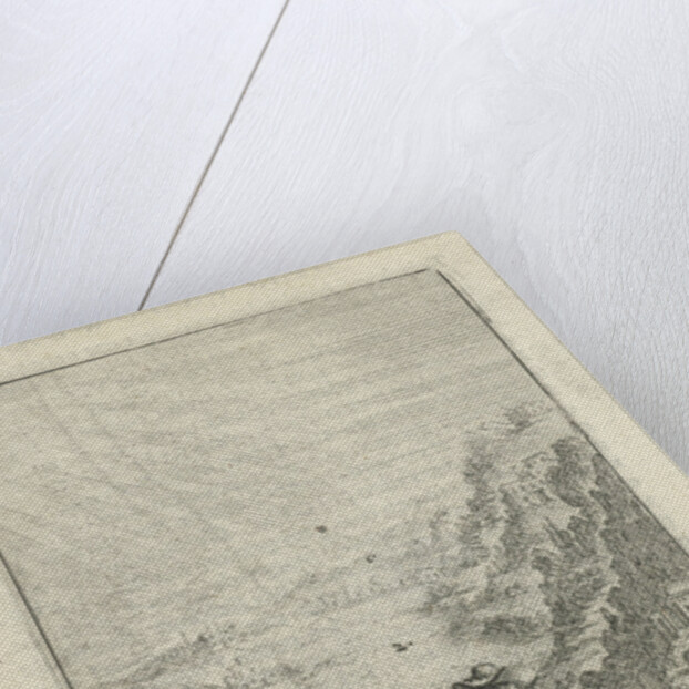 Riders in a mountain landscape by Paulus Lesire