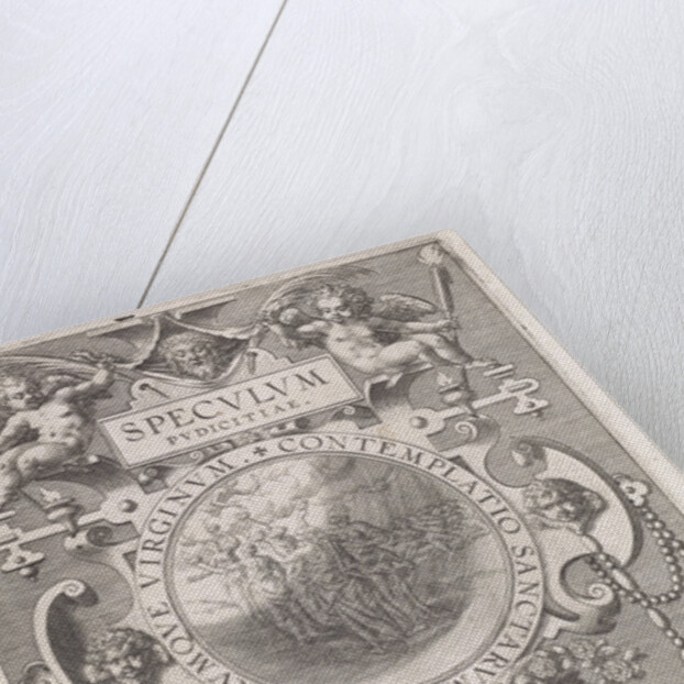 Mirror with the five wise and five foolish virgins by Johann Sadeler I