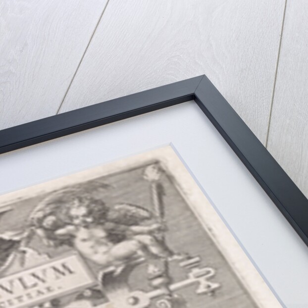 Mirror with the five wise and five foolish virgins by Johann Sadeler I