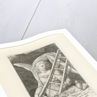 Angel with the ladder by Aegidius Sadeler