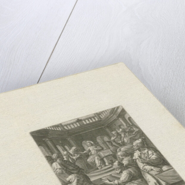 Christ among the teachers by Johann Sadeler I