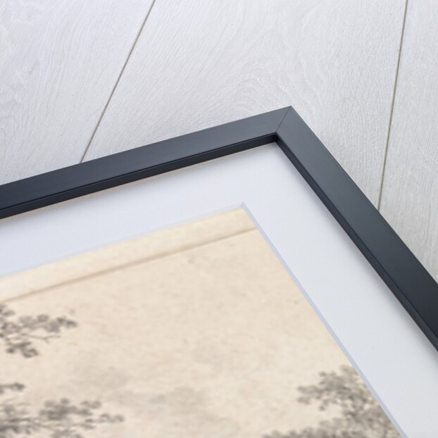 Two hikers on a farm by Leendert Overbeek