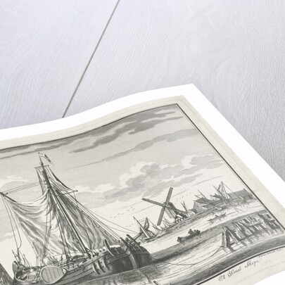 Ship on the water by Pieter Schenk II