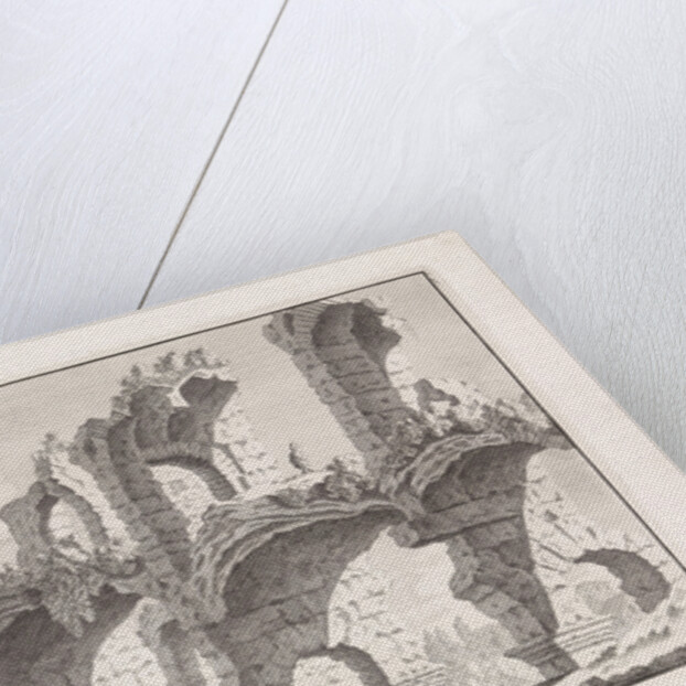 Ruins of the colosseum in Rome Italy by Bonaventura van Overbeek