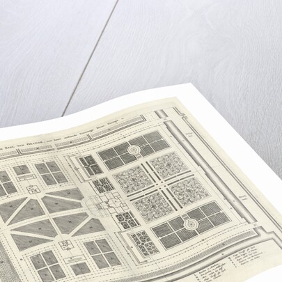 Map of Huis ten Bosch Palace and the surrounding estate The Netherlands by Jan Matthysz.