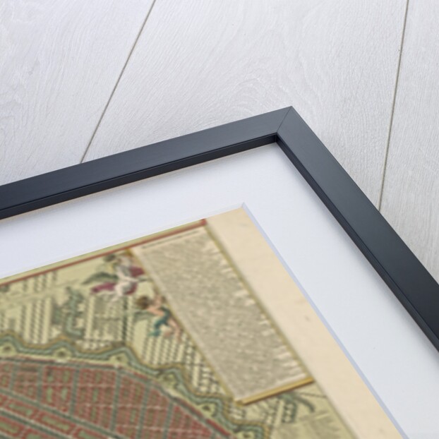 Hand-colored Map of Amsterdam by Nicolaes Visscher I