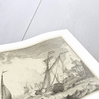 Ships at sea by Ludolf Bakhuysen