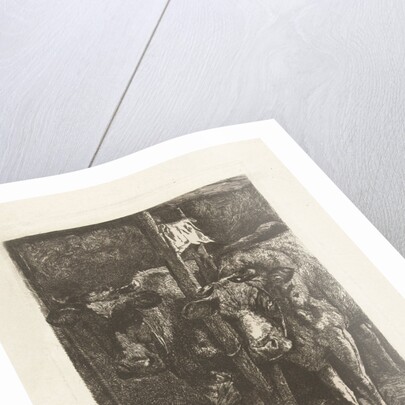 Two cows in the barn by Gerard Jan Bos