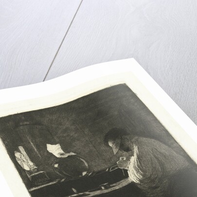 Diamond Processor at work in his workshop by Carel Lodewijk Dake