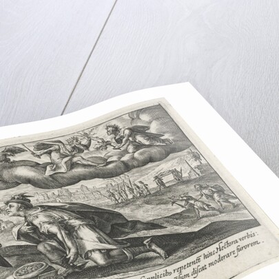 Mercury begs Achilles for the body of Hector by Crispijn van de Passe I