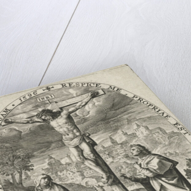 Christ on the cross by Crispijn van de Passe I