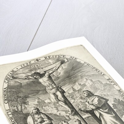 Christ on the cross by Crispijn van de Passe I