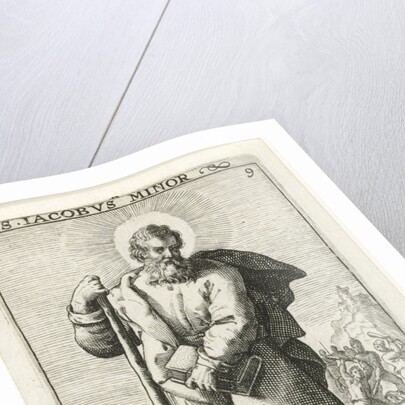 Apostle Jacobus minor by Crispijn van de Passe I