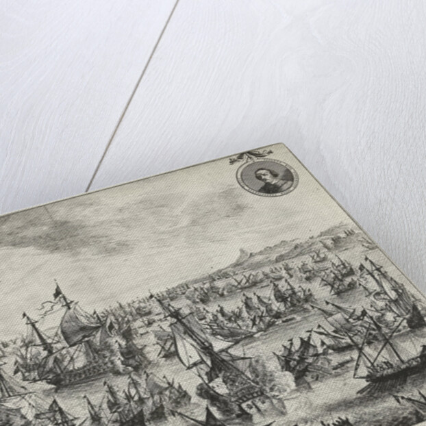 Battle of the port of Focchies in 1649 by Pieter Nolpe