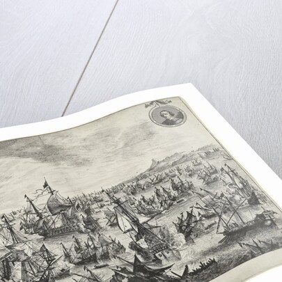 Battle of the port of Focchies in 1649 by Pieter Nolpe