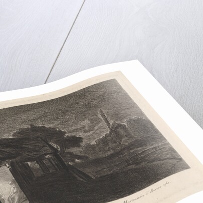 Night Piece with two figures in a hut by Pieter Franciscus Martenasie