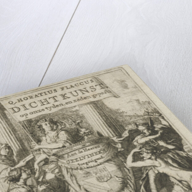 Coat of arms Geelvinck family surrounded by allegorical figures by Gerard de Lairesse