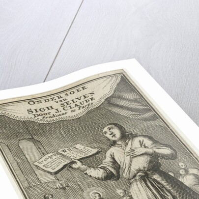 Standing man with opened book by Jan Bouman