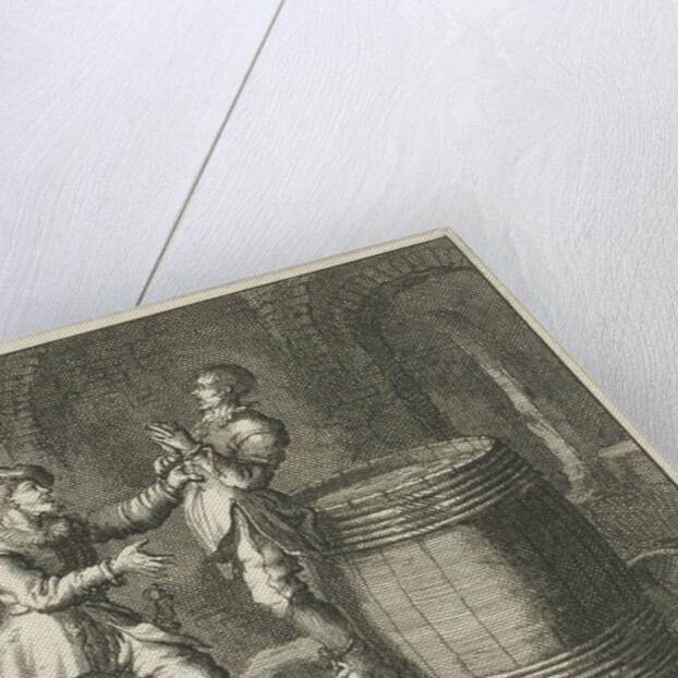 Joris Wippe in Dordrecht The Netherlands drowned in a barrel by Jan Luyken