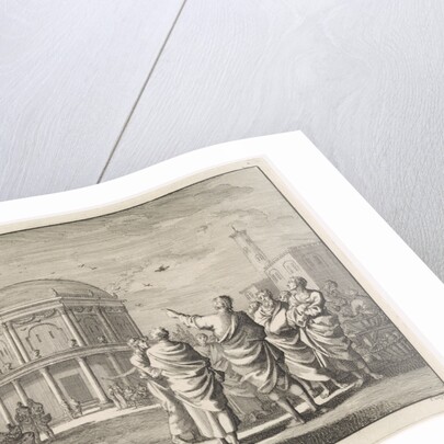 Saint Athanasius predicts the future using crows by Jan Luyken