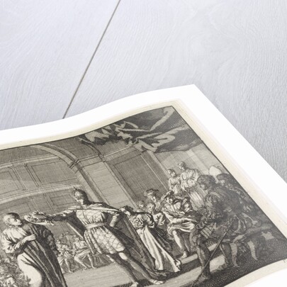 The Emperor takes a canon his richly decorated hat by Jan Luyken