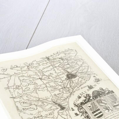 Map of Delfland (leaf right) The Netherlands by Floris Balthasar