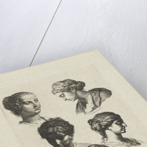 Five female head study by Gerard de Lairesse